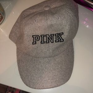 Adjustable Gray PINK hat